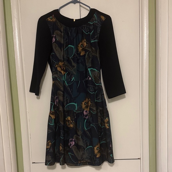 Closet Dresses & Skirts - Closet Black Dress with Floral Design